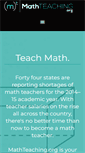 Mobile Screenshot of mathteaching.org